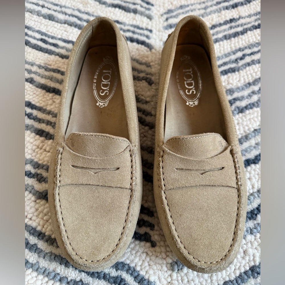 Tod's Suede Gommino Loafers Size 7.5